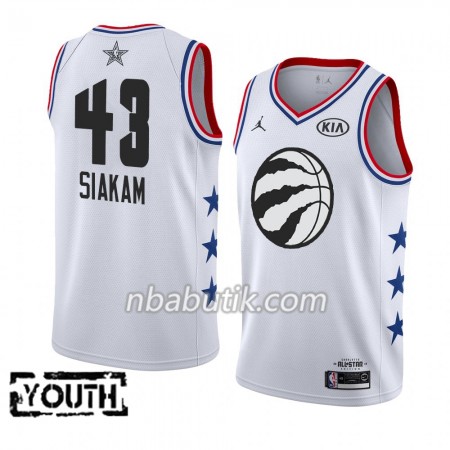NBA Børn Trøje Toronto Raptors Pascal Siakam 43 2019 All-Star Jordan Brand Hvid Swingman NBA Børn Trøje Toronto Raptors Pascal Siakam 43 2019 All-Star Jordan Brand Hvid Swingman